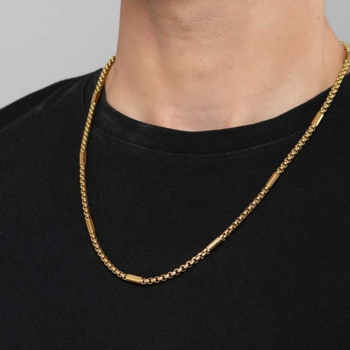 Box Chain with Bars - Men’s