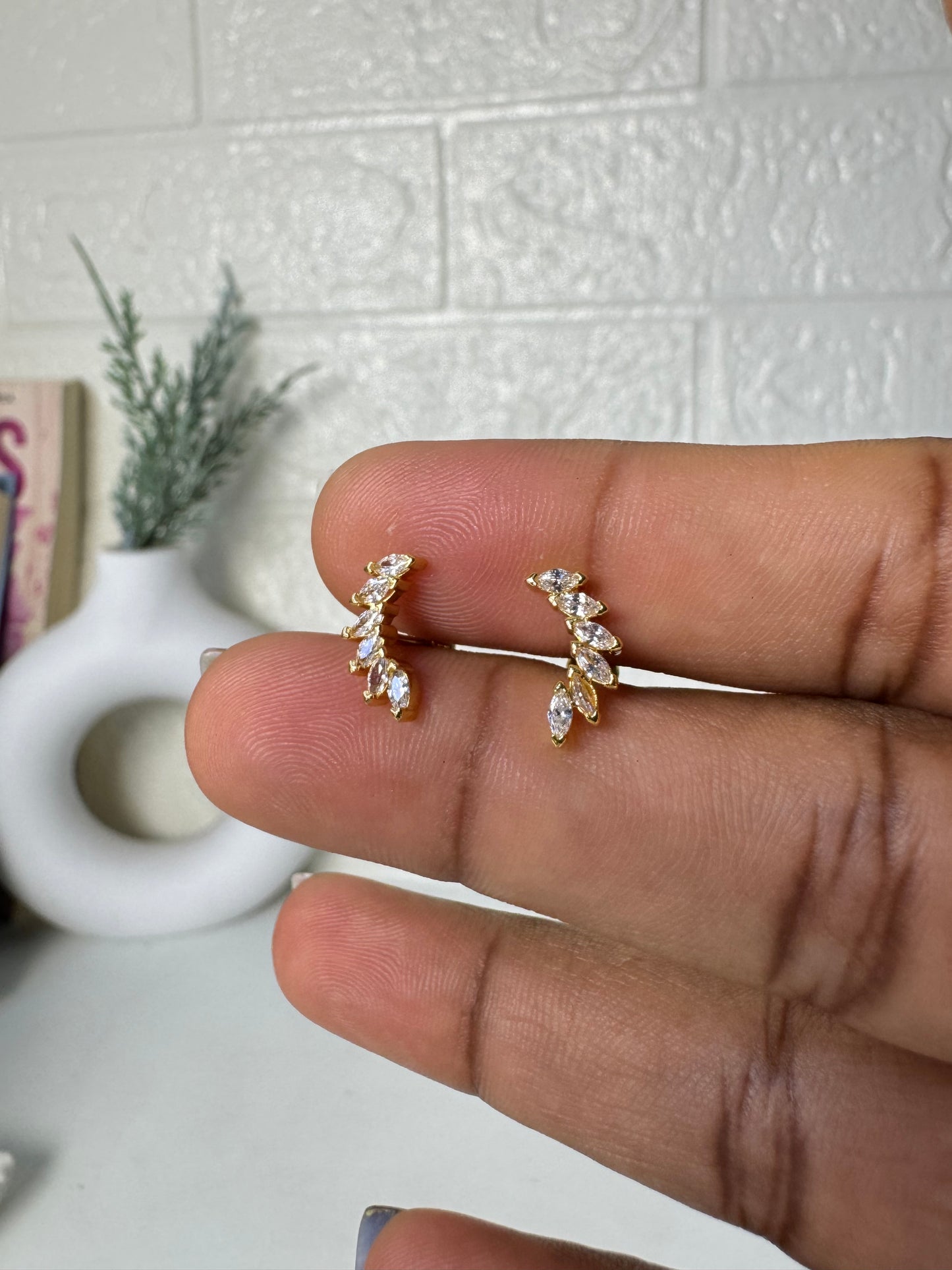 Six Stone wave_ Ball Back Stud 03