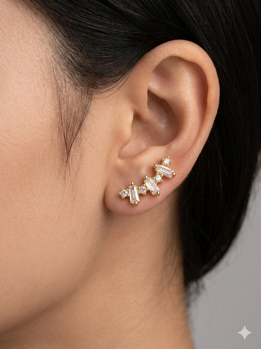 Crown Wave _ Ball Back Stud 13
