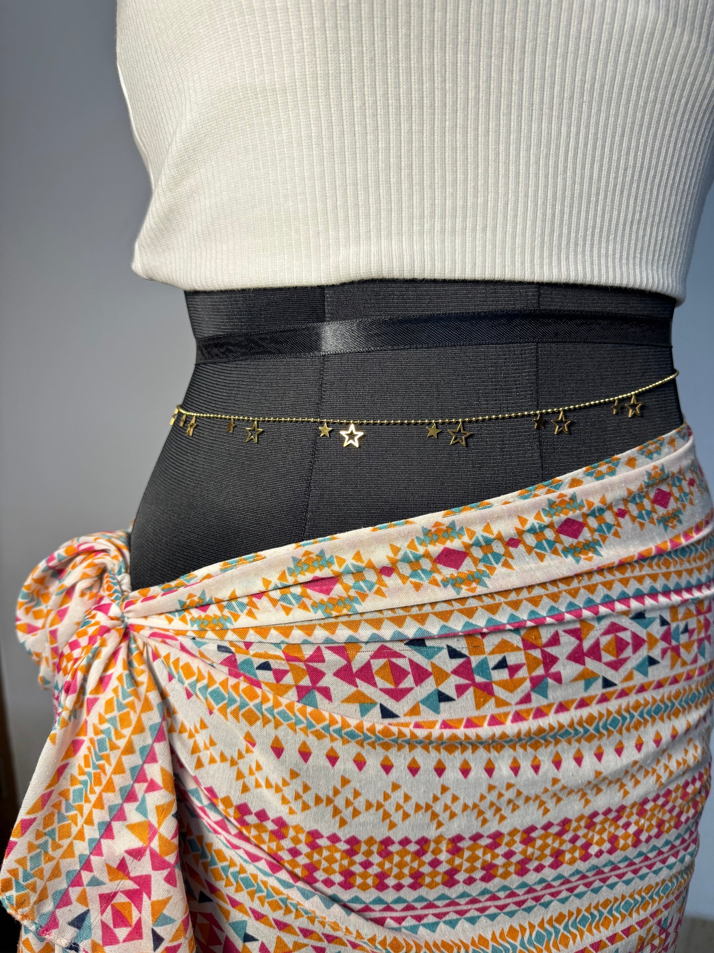 Multi Star Charm Hip Chain