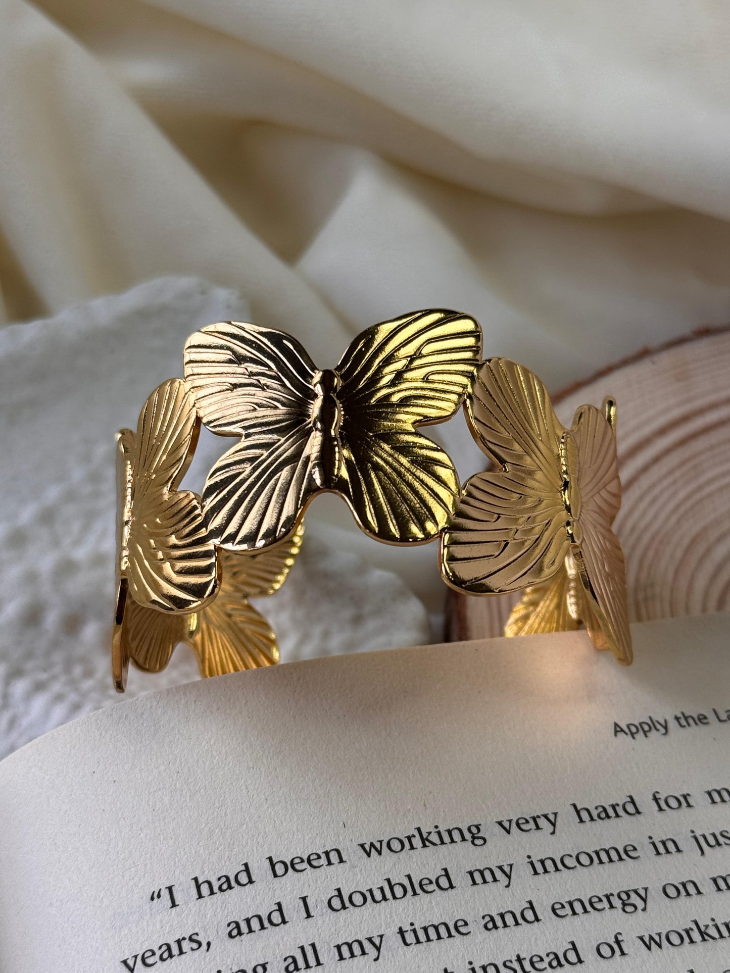 Butterfly Statement Cuff Bangle