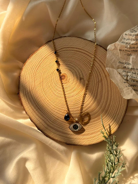 Swarovski Inspired Evil Eye Pendant Chain