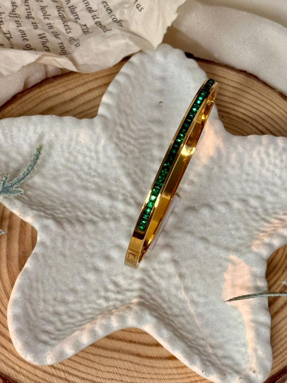 Emerald Edge Bangle