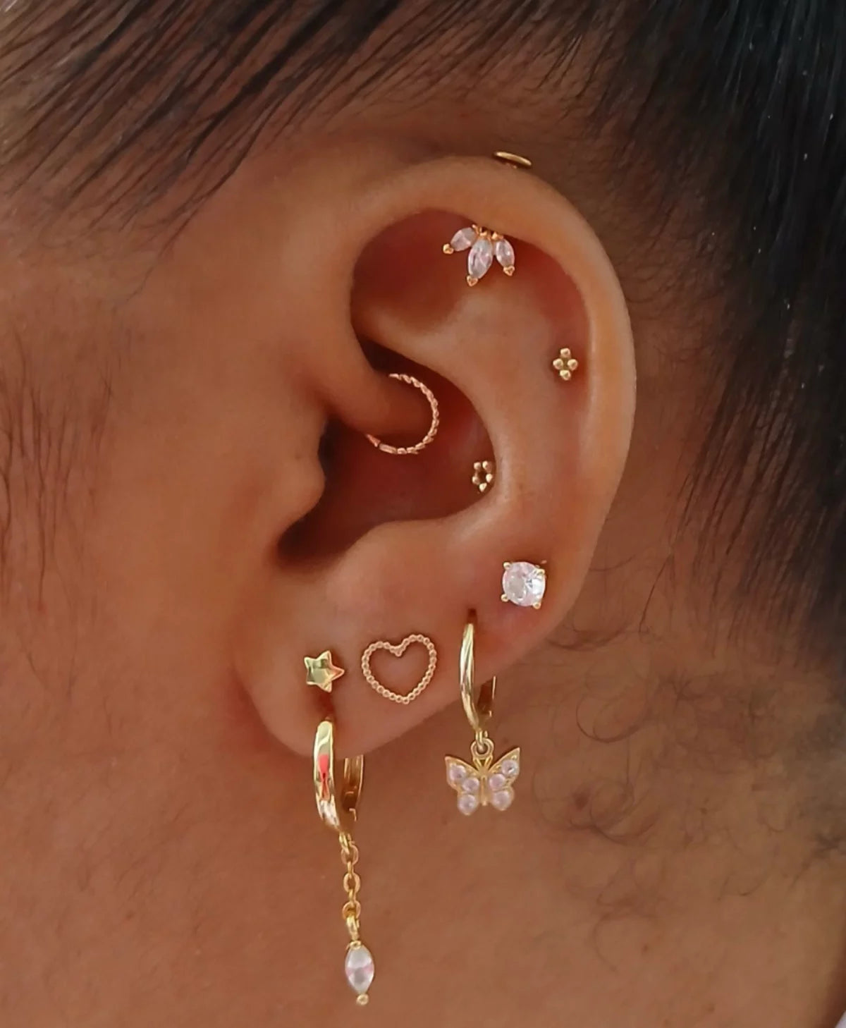 Three petal vertical Helix - Pair