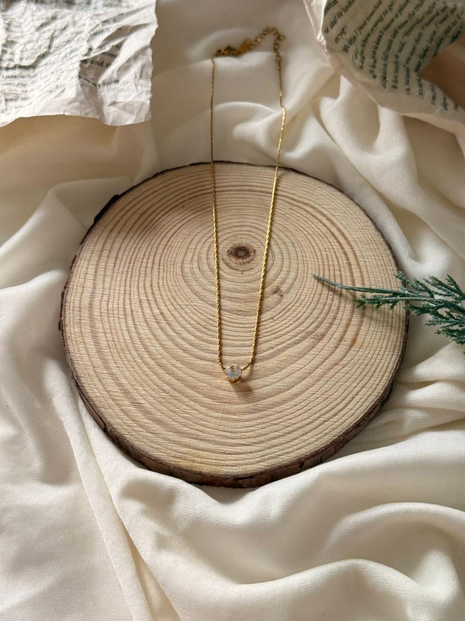 Invisible Dimond Pendant Chain