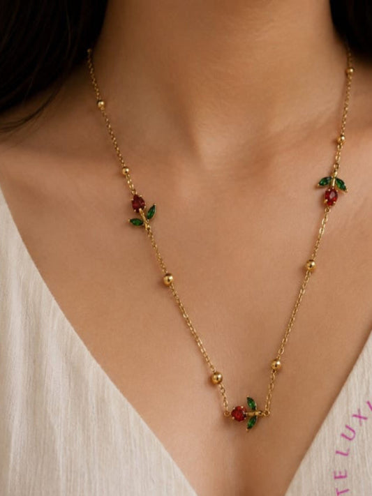 Red Rose Necklace
