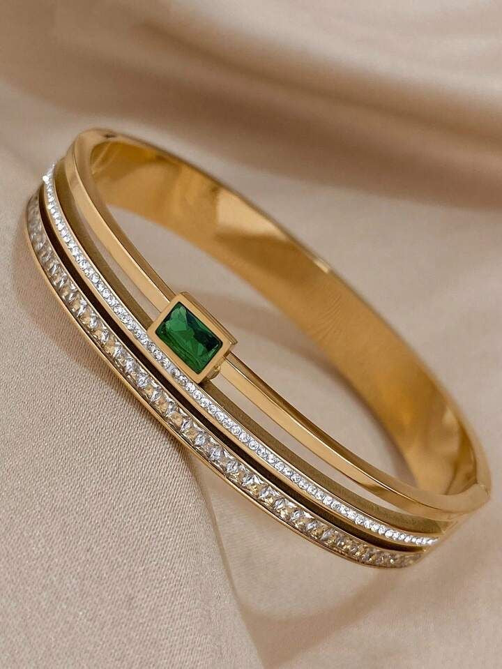 Imperial Emerald Spark Bangle