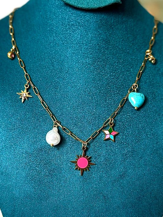 Galaxy Charm Necklace