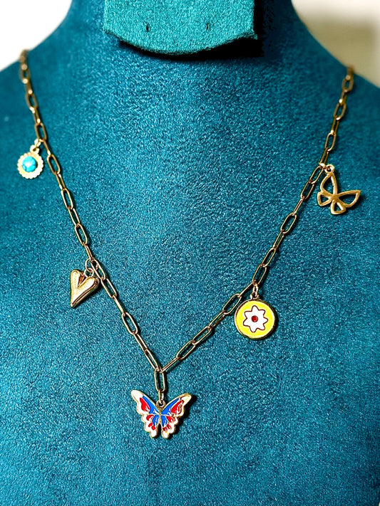 Butterfly charms Necklaces