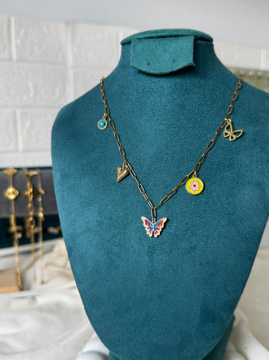 Butterfly charms Necklaces