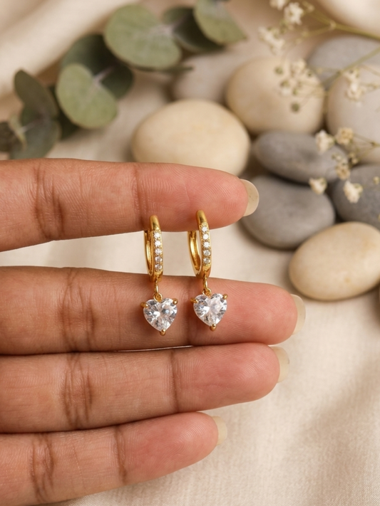 Crystal Heart Dangler
