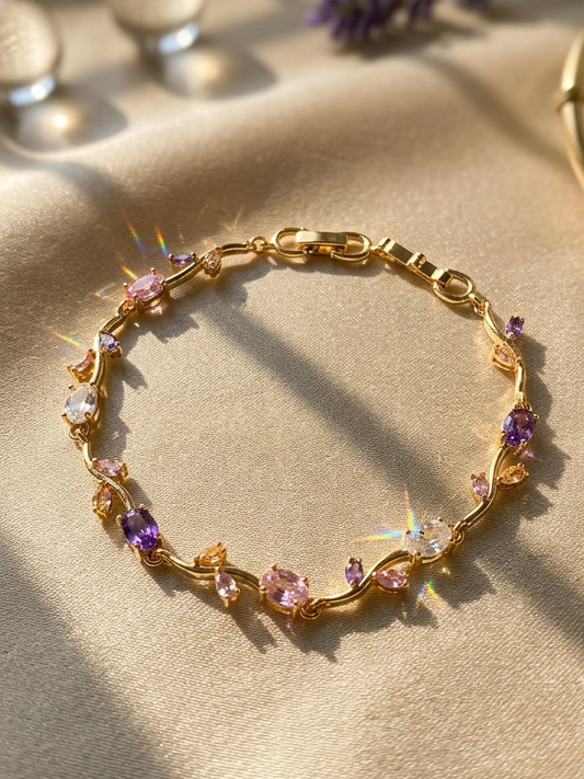 Tulips Bracelet- lavender