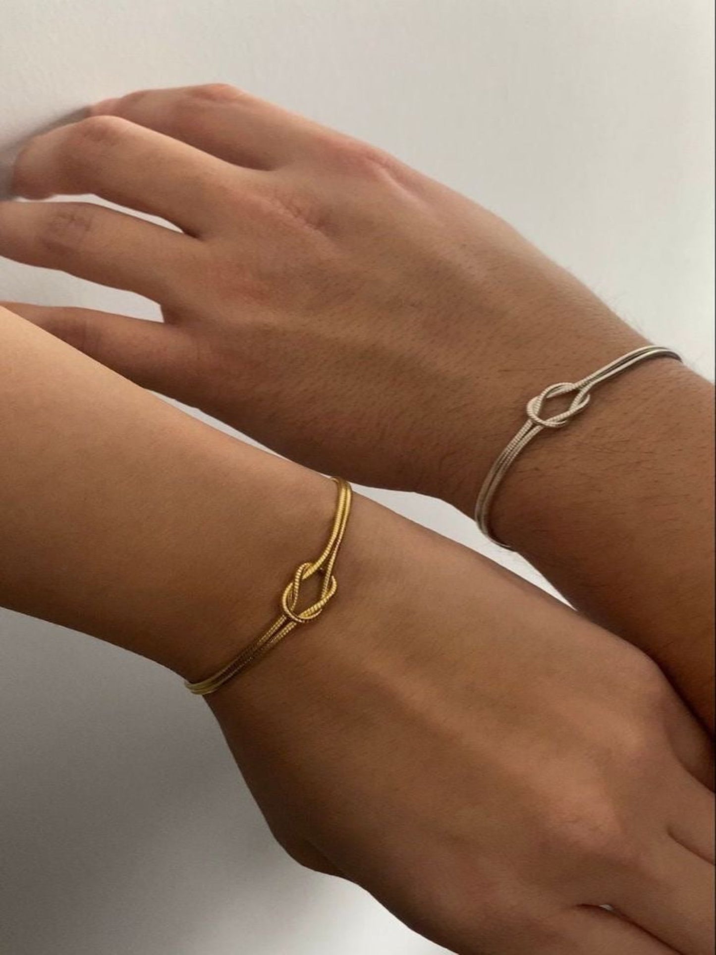 Unity Couple Bracelet- Gold & Silver