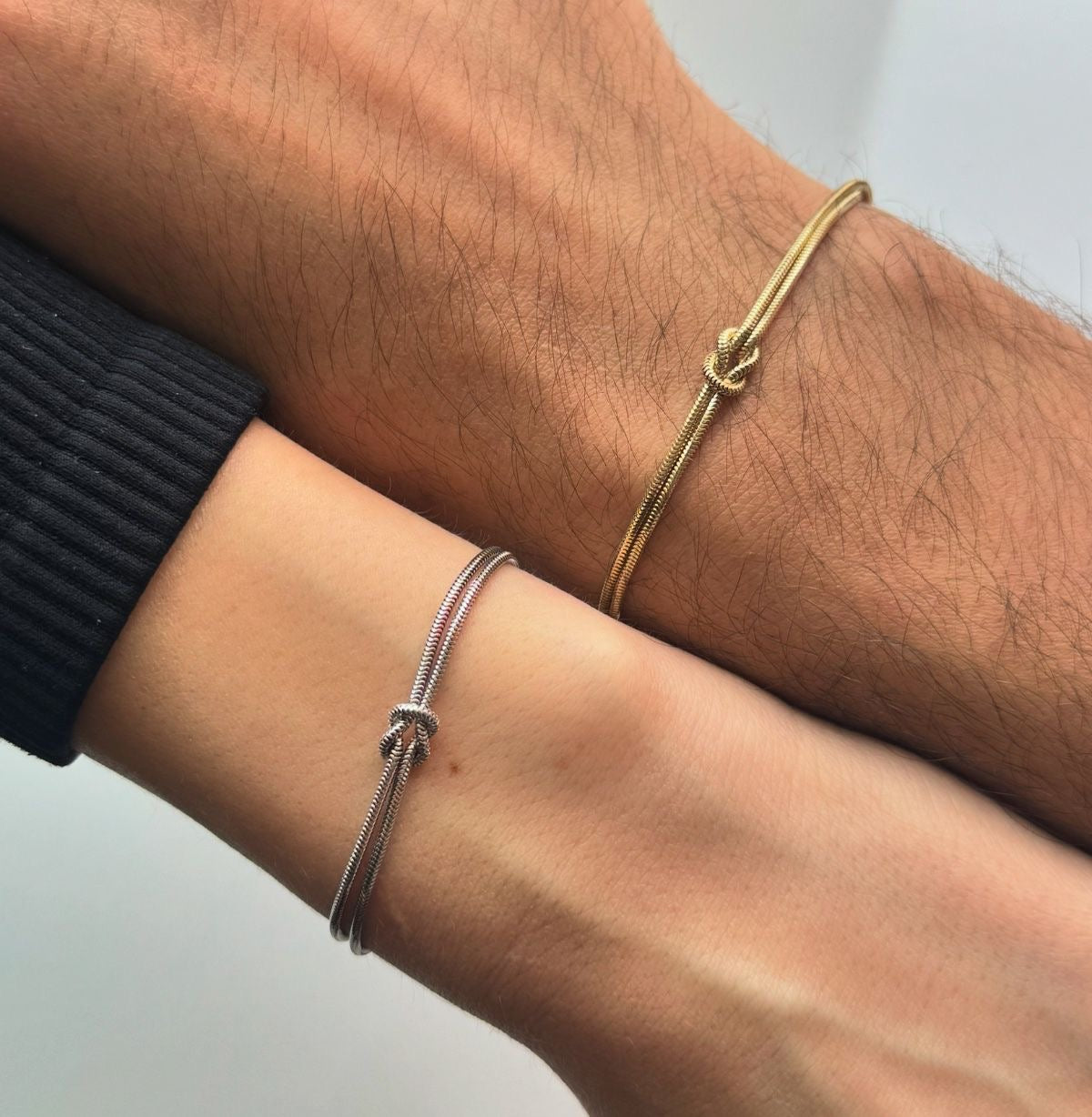 Unity Couple Bracelet- Gold & Silver