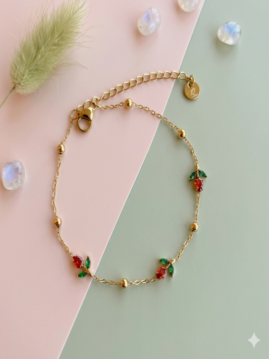 Red Tulip Bracelet