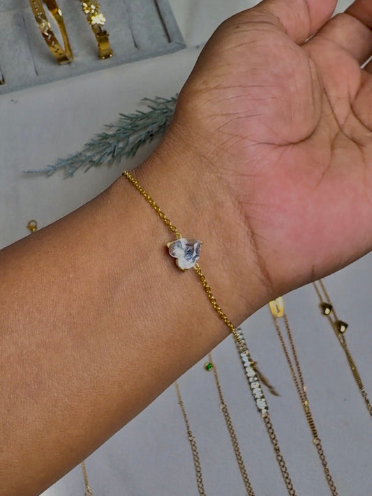 Solitaire Heart invisible Bracelet