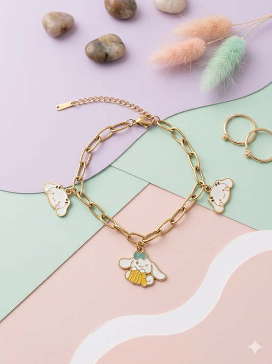Puppy Charm Bracelet