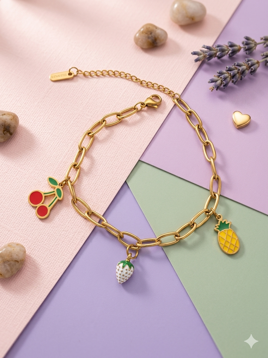 Fruit Charm Bracelet