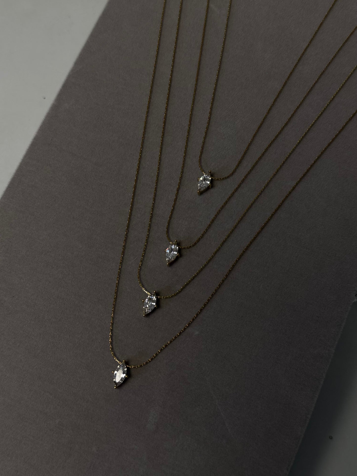 Dainty Solid Diamond Pendant