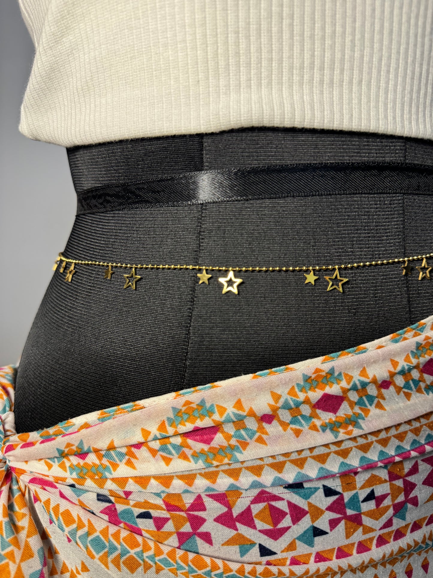 Multi Star Charm Hip Chain