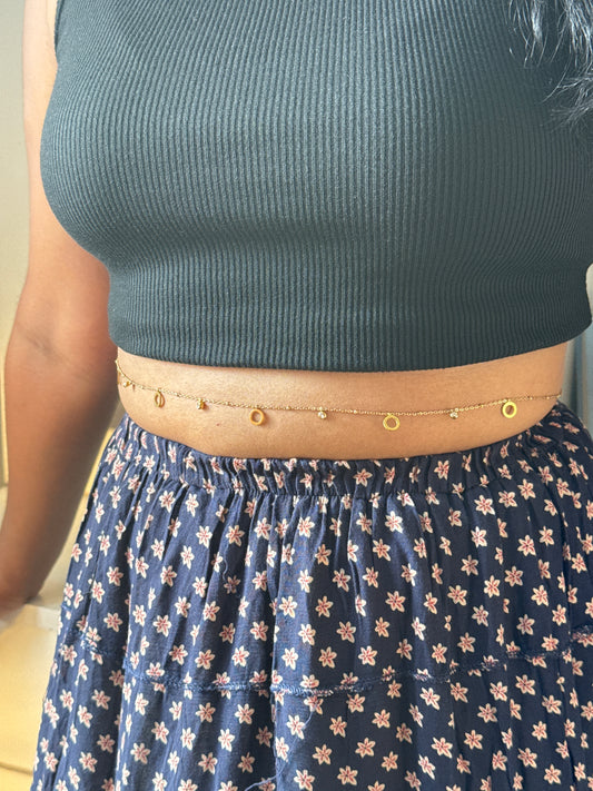 Circle charms Hip Chain