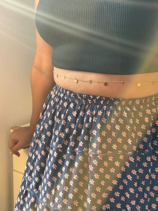 Floral Charm Hip Chain