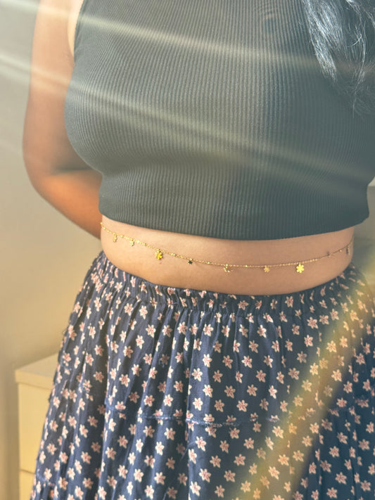 Floral Charm Hip Chain