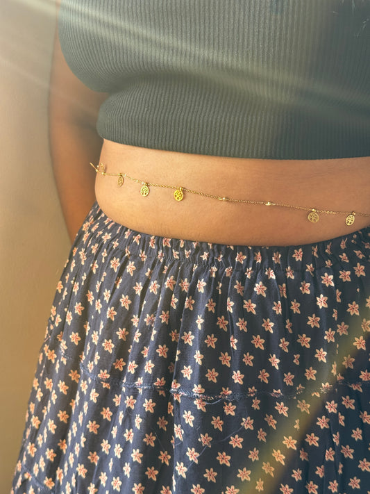 Leafy Charm Hip Chain