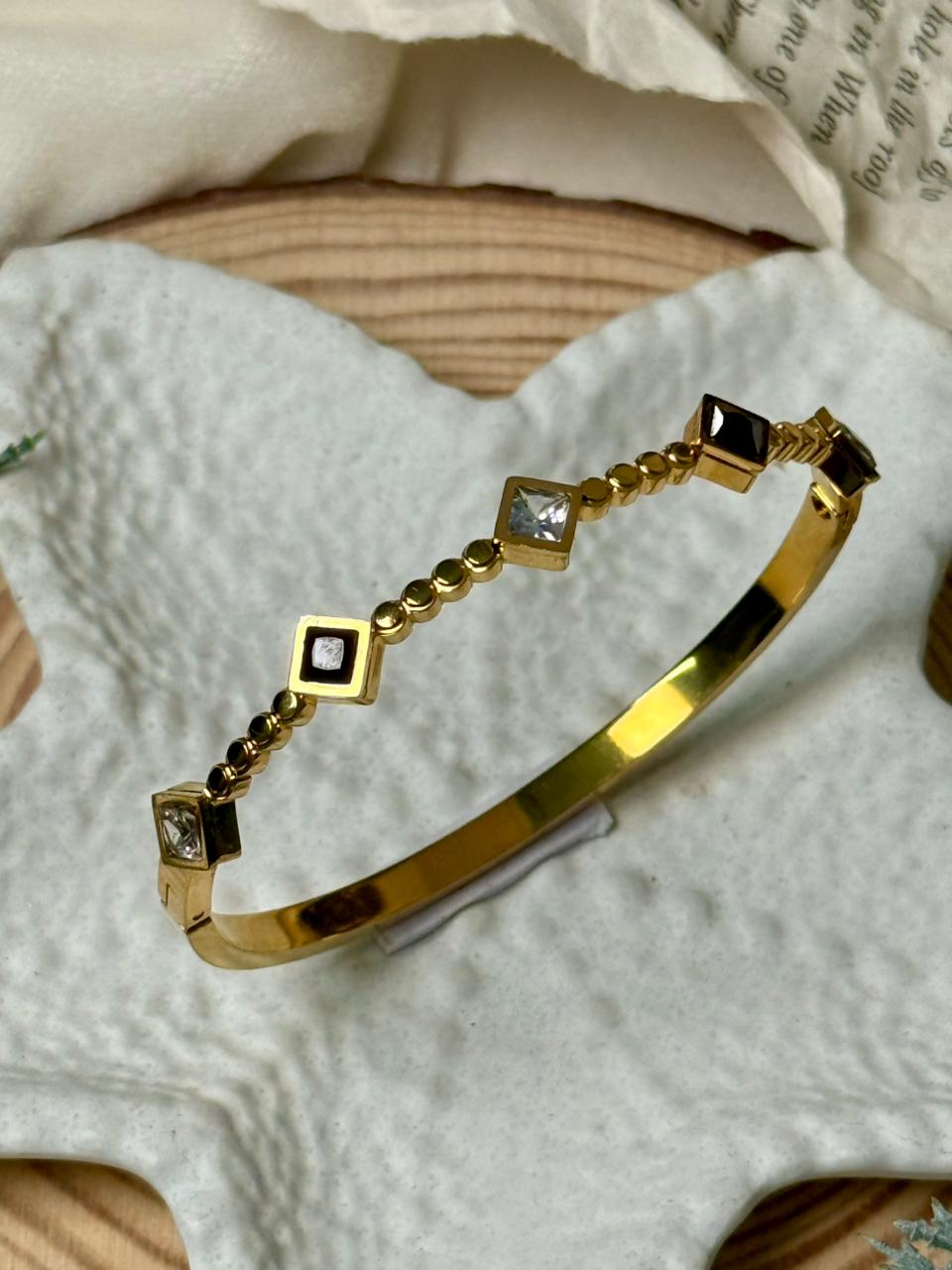 Squares In A Line - Black & White