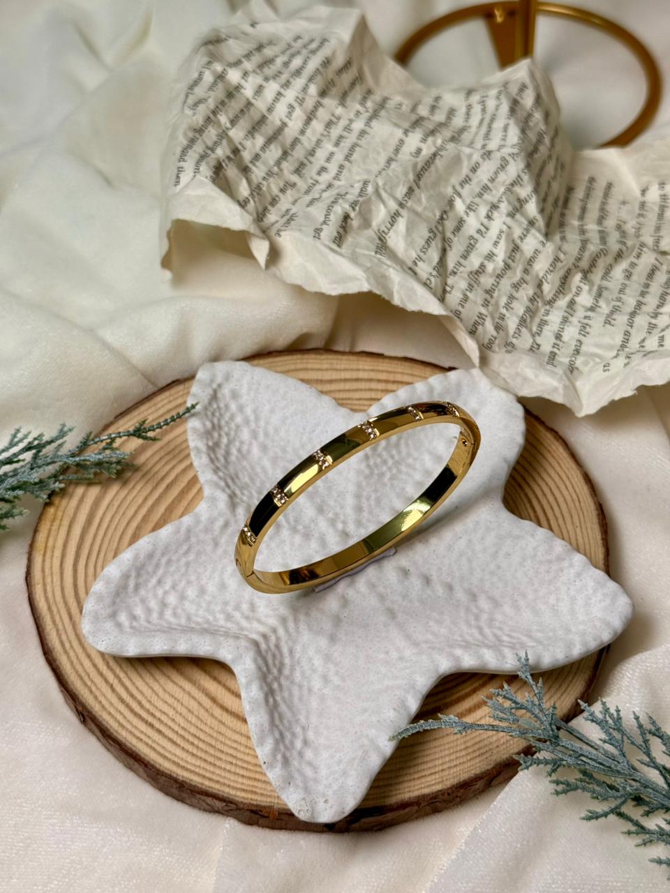 Golden Whisper Bangle