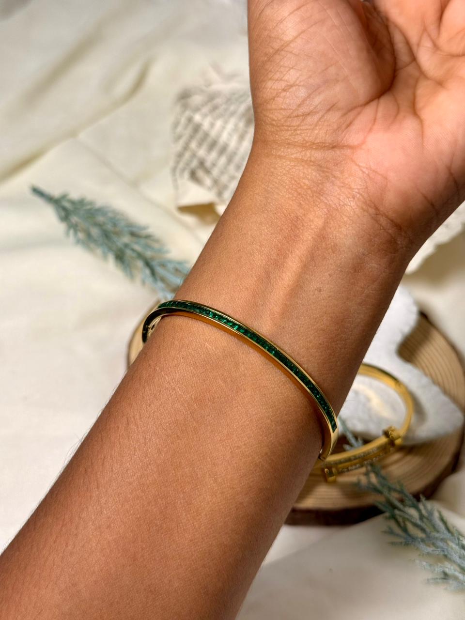 Emerald Edge Bangle