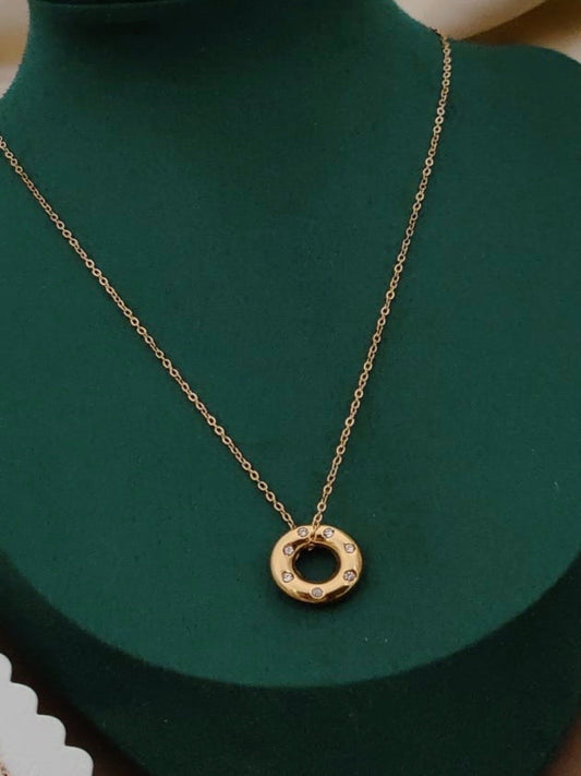 Golden Tube Pendant